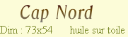    Cap Nord  
Dim : 73x54      huile sur toile